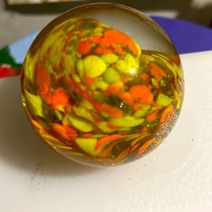 Vintage art glass paperweight